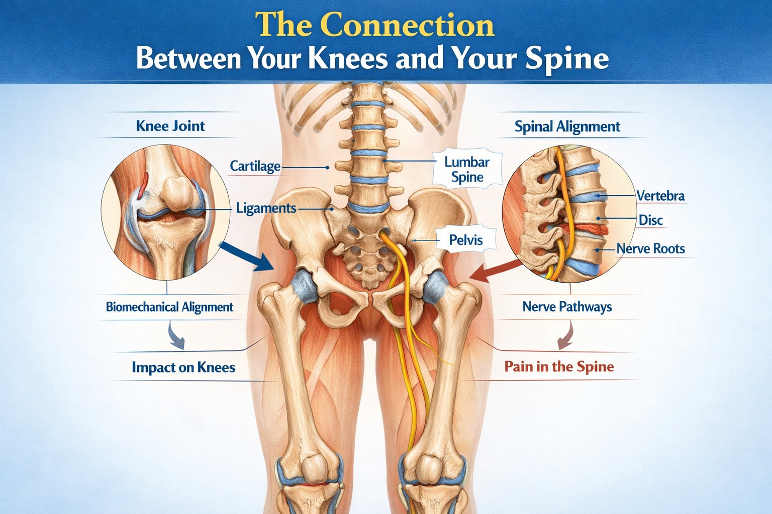 The Connection Between Your Knees and Your Spine
